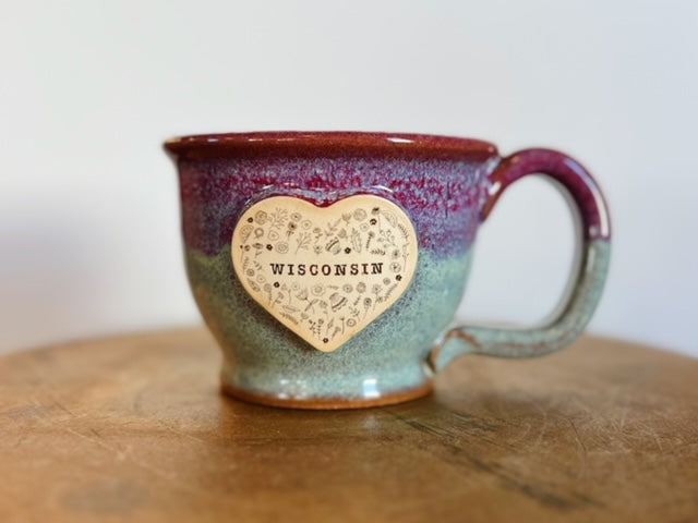 Wisconsin Heart Mug