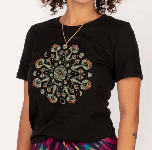 Mushroom Mandala T-Shirt