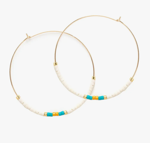 Seed Bead Hoops