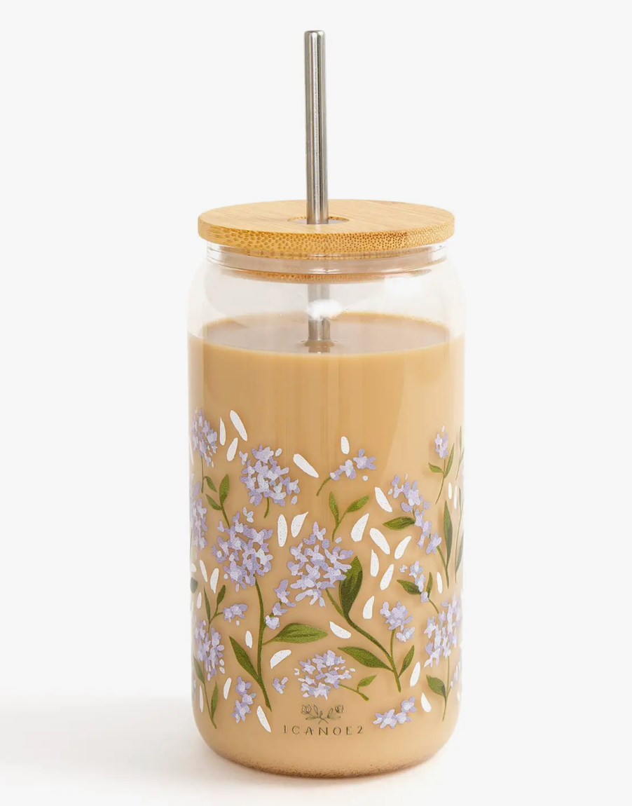 Hydrangeas Can Glass
