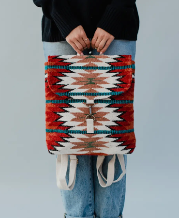 Aztec Woven Backpacks