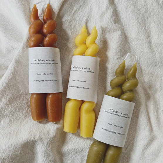 Swirl Taper Candle Sticks