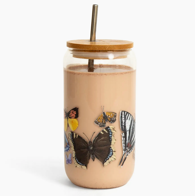 Butterfly Can Glass