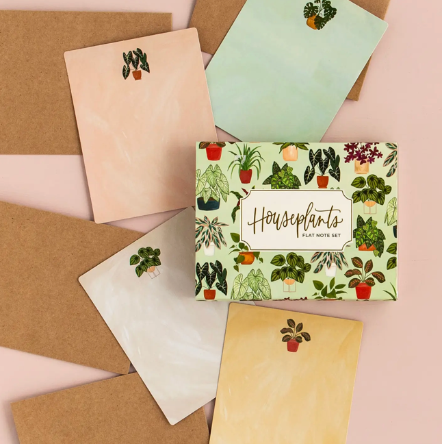 Houseplants Flat Note Set