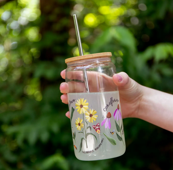 Wildflowers Can Glass