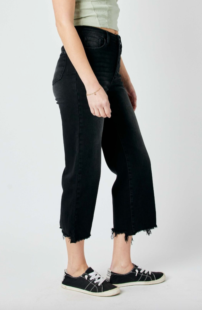 Barre Mills Crop Wide Leg Jeans