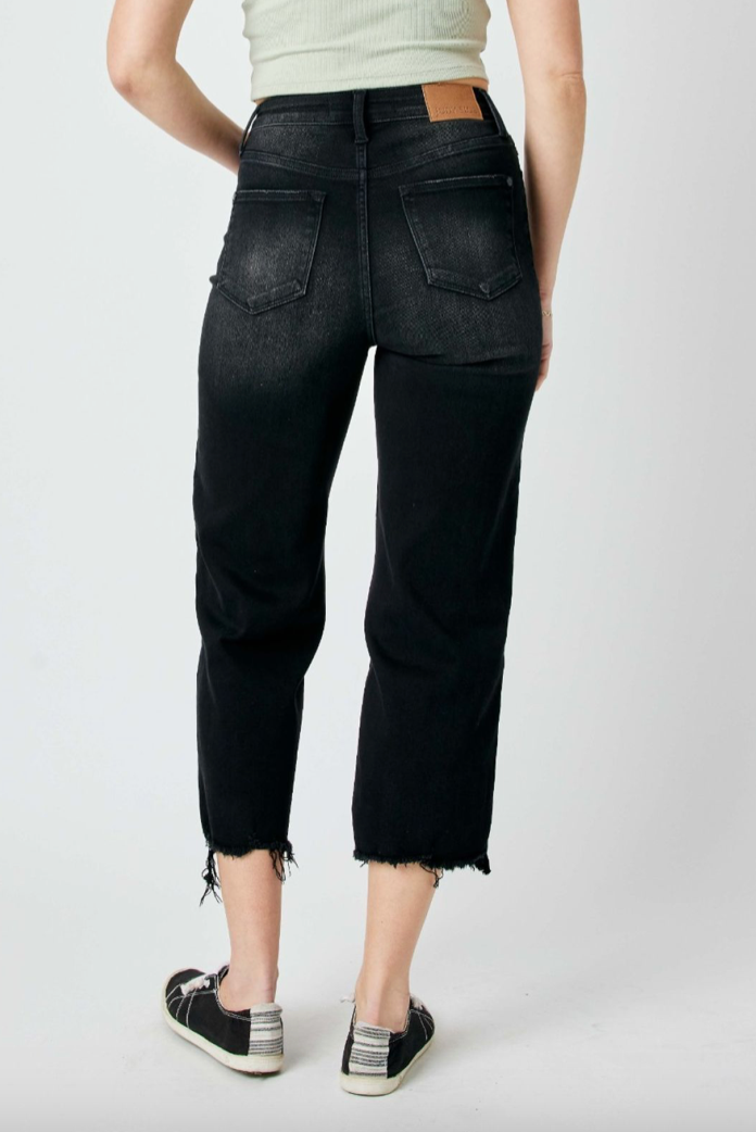 Barre Mills Crop Wide Leg Jeans