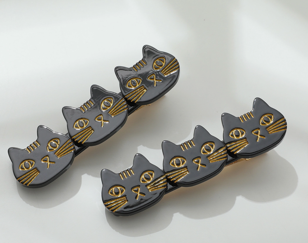 Triple Cat Hair Clips