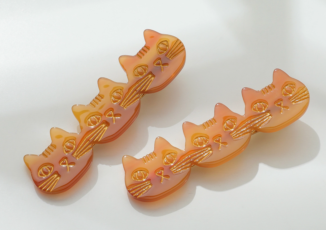 Triple Cat Hair Clips