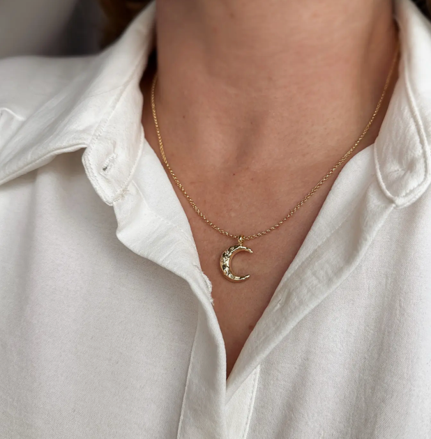 Crystal Moon Necklace