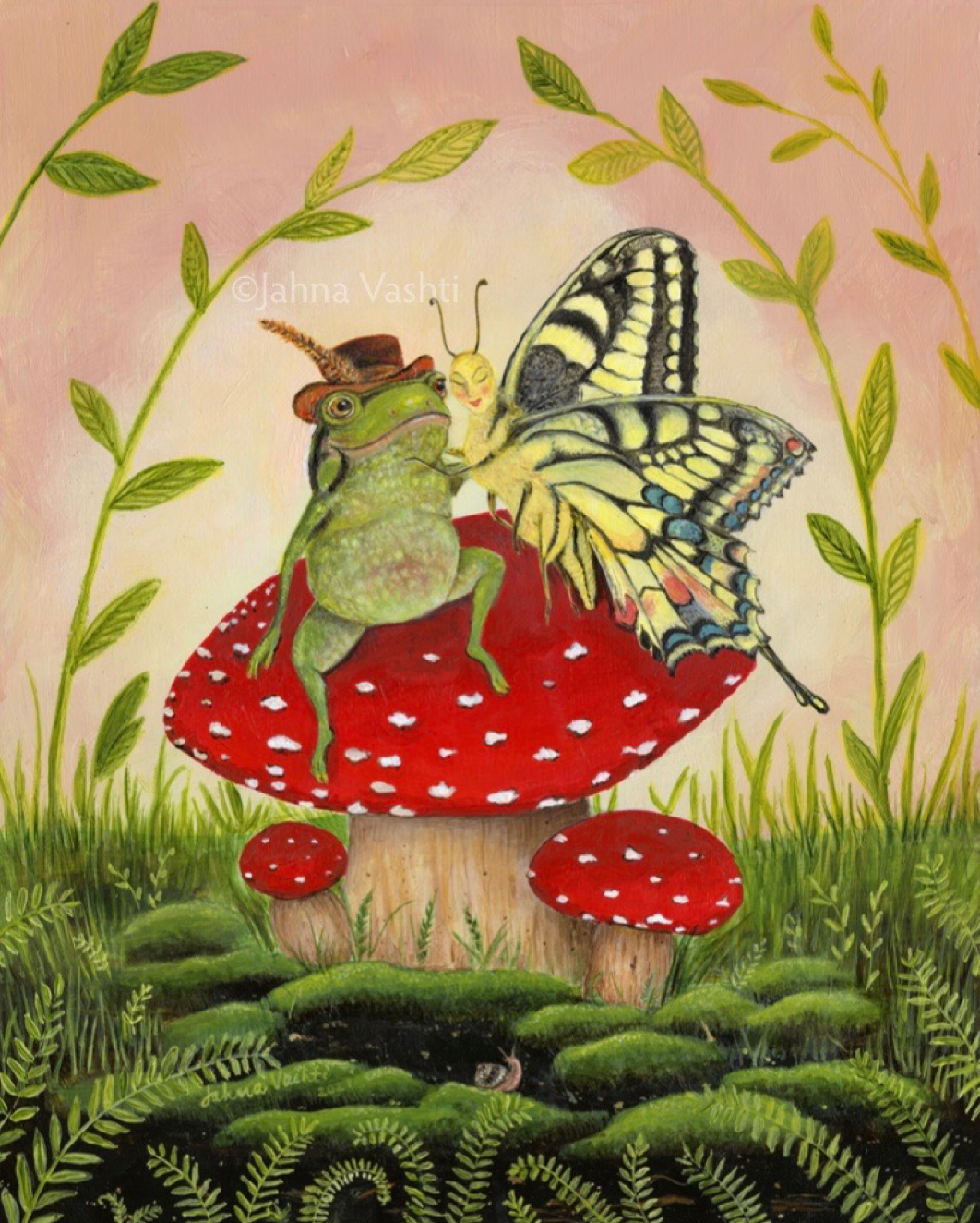 Toadstool Sweethearts Print