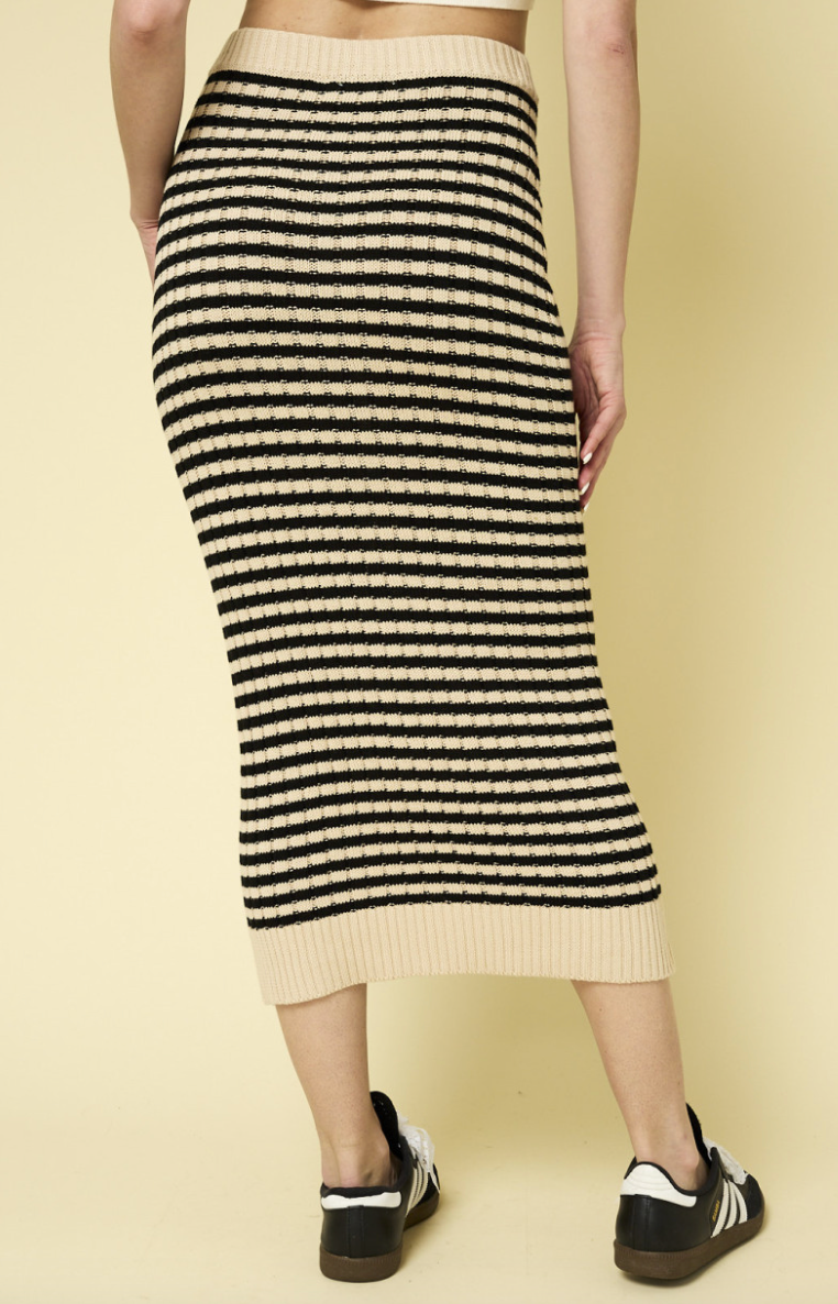 Striped Sweater Skirt
