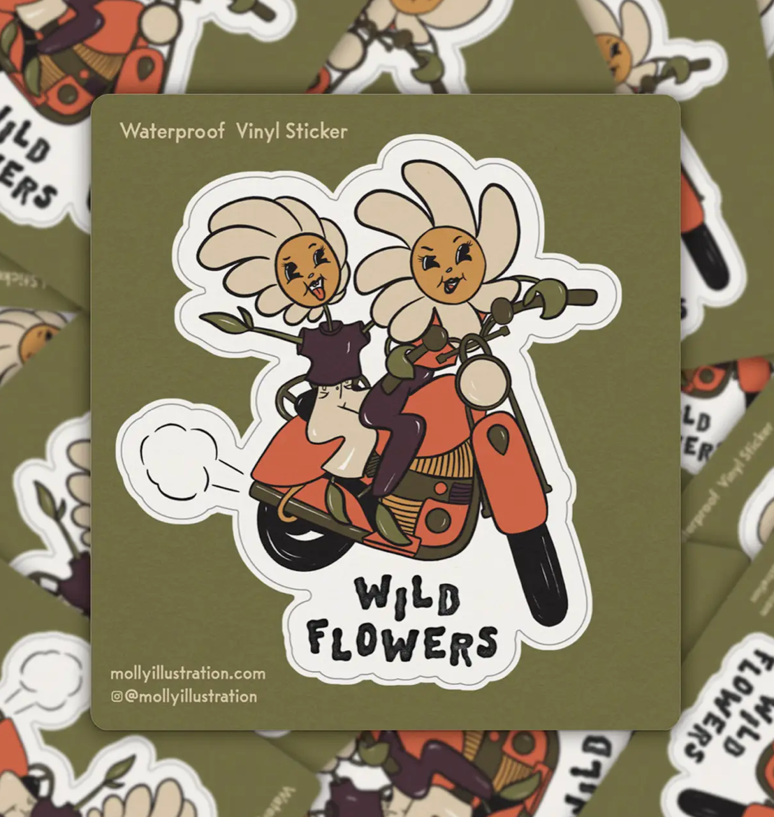 Wild Flowers Sticker