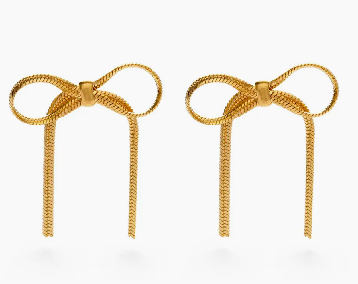 Herringbone Bow Studs