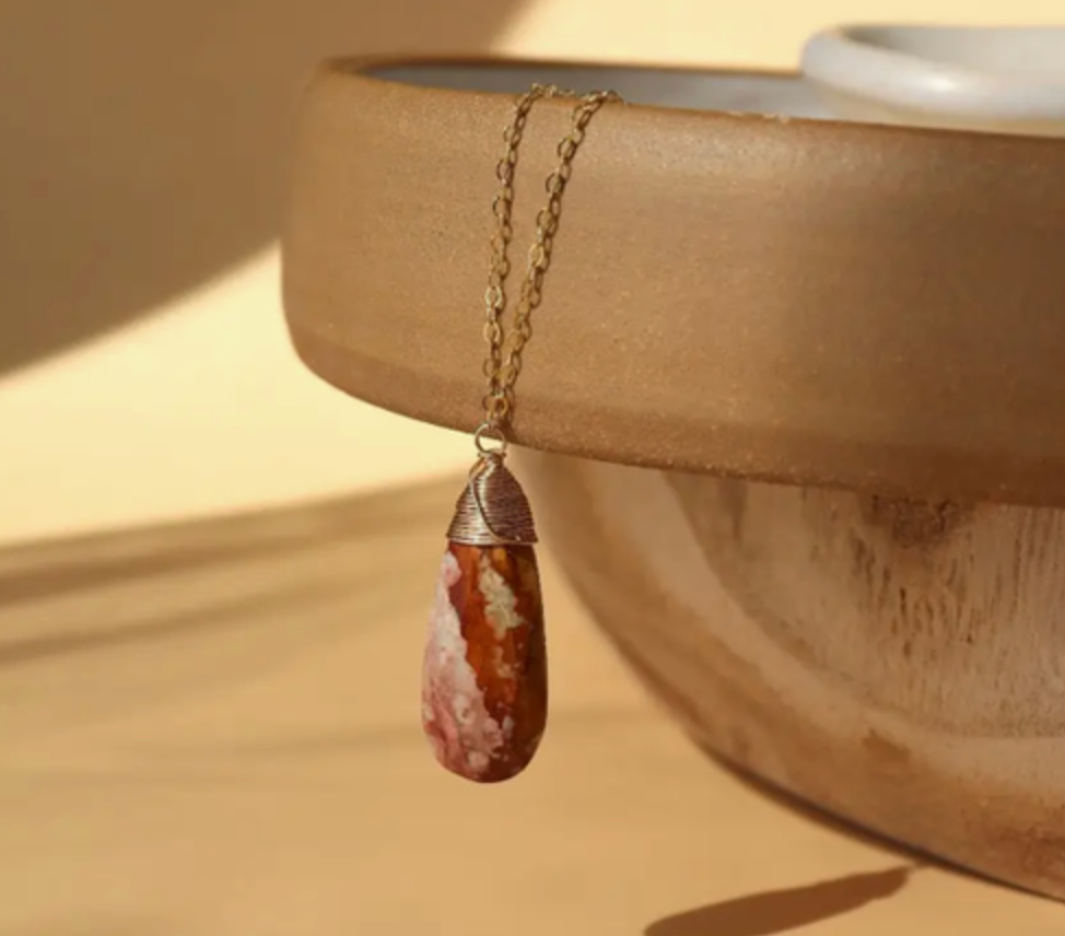 Pink Jasper Necklace