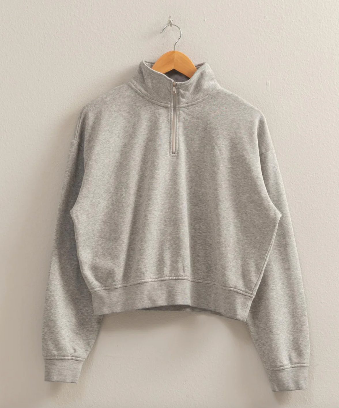 Basic Quarter Zip Sweatshirt
