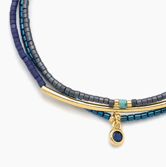 Tonal Trio Bead Bracelets