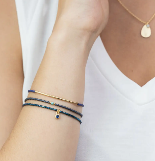 Tonal Trio Bead Bracelets