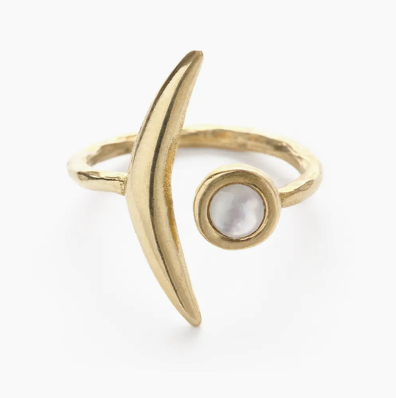 Waning Crescent Ring