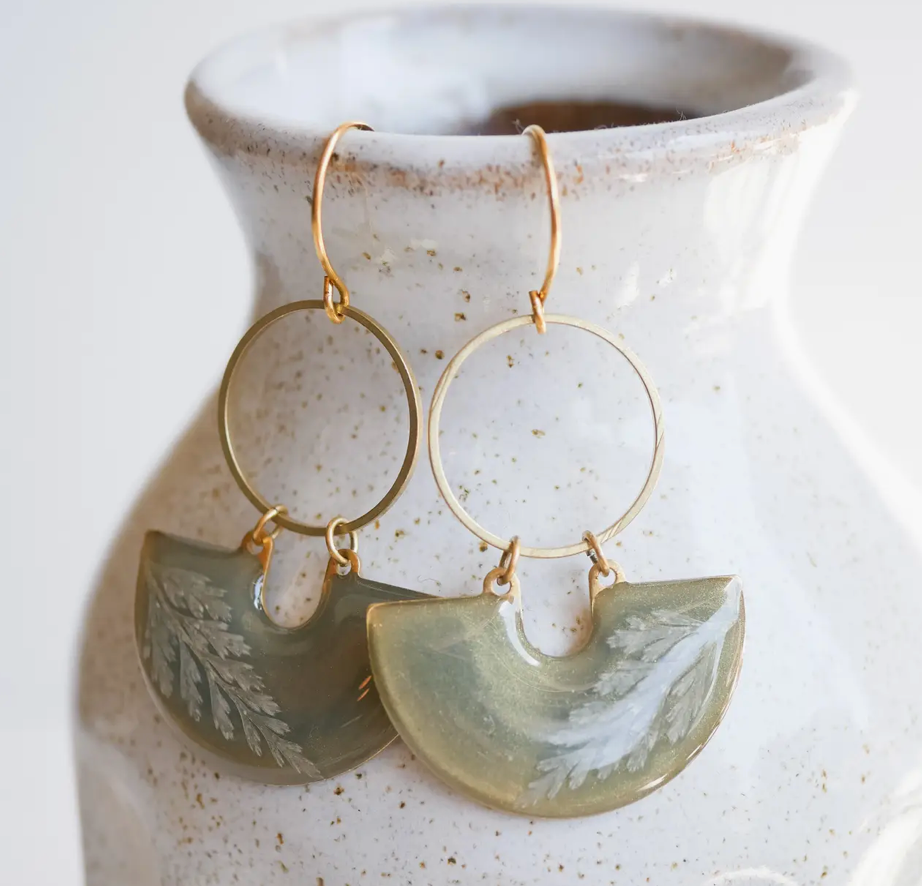 Fern Moon Shadow Earrings