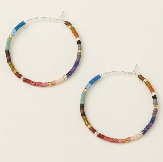 Small Bead Hoops