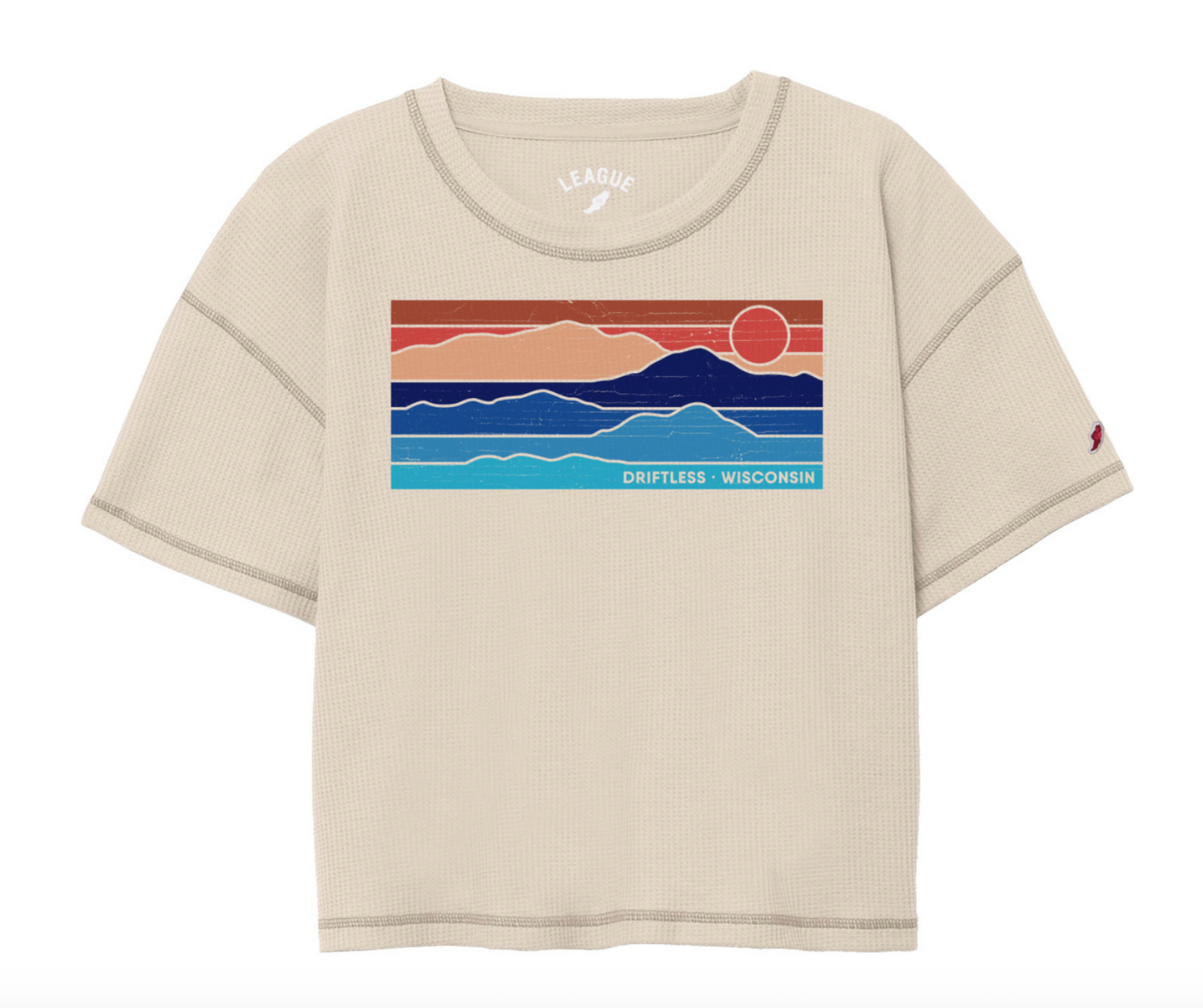 Driftless Horizon Waffle Midi Tee
