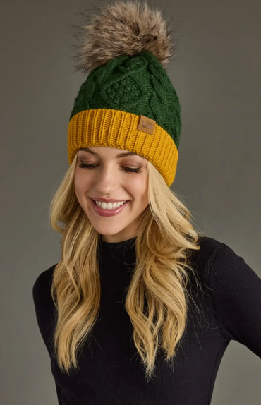Green & Gold Beanie