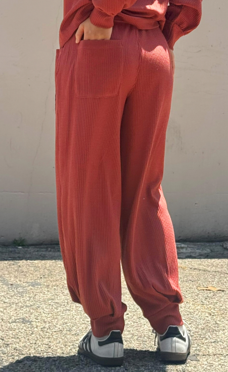 Brick Waffle Pants