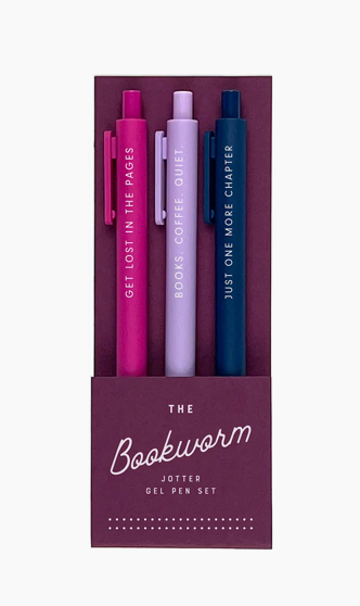 The Bookworm Gel Pen Set