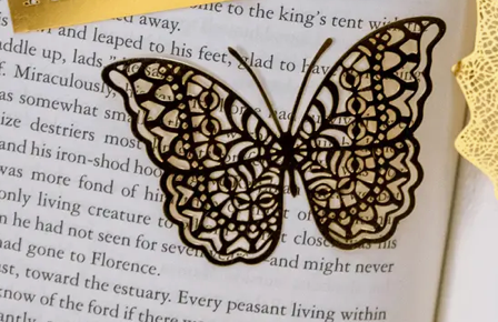 Butterfly Metal Bookmark