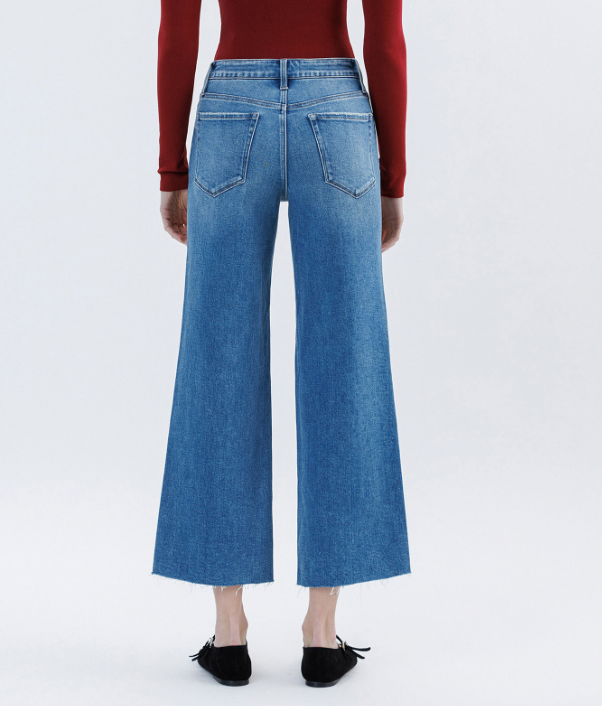 Richland Center Crop Wide Jeans