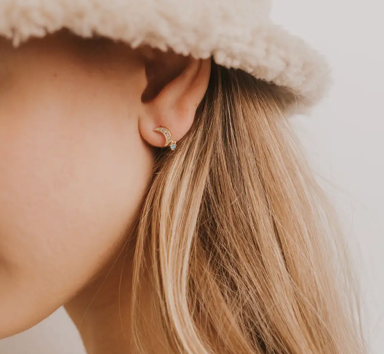 Moon Drop Earrings