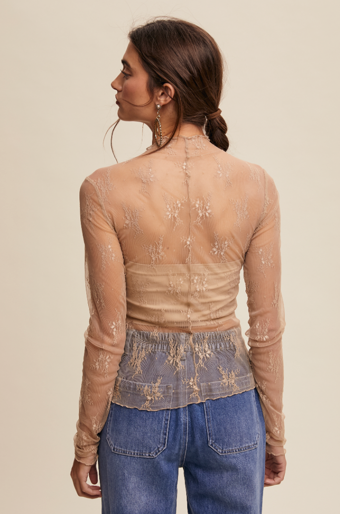 Sheer Lace Top