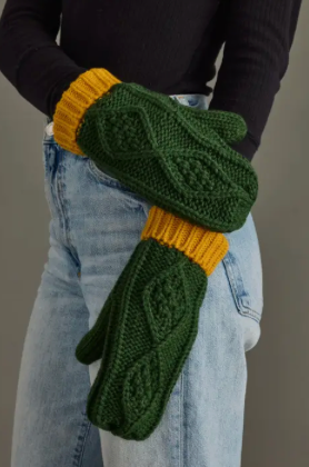 Green & Gold Mittens