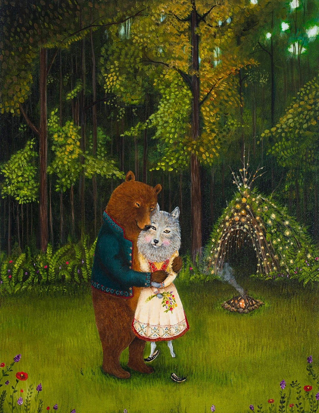 Swept Off Her Feet Print