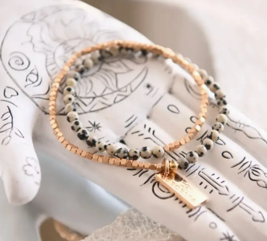 Gemstone Double Wrap Bracelets