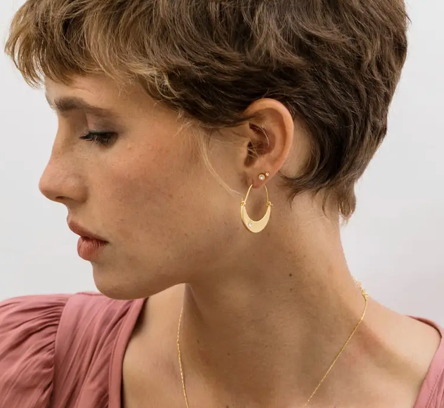 Starlight Crescent Earrings