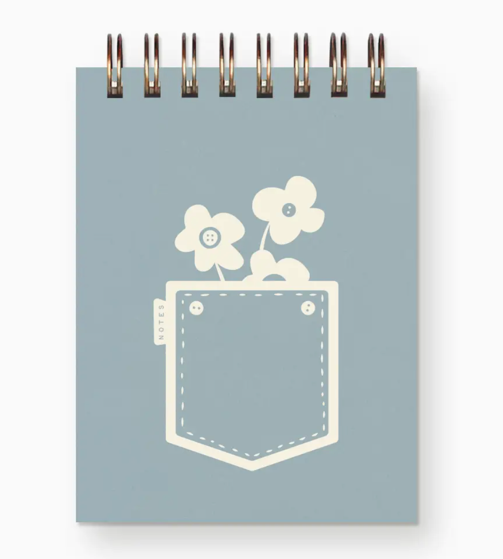 Flower Pocket Mini Jotter