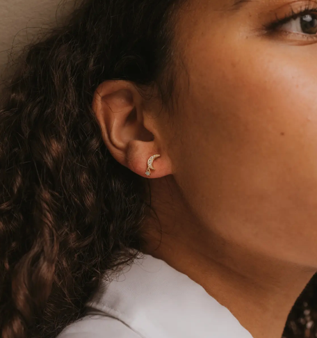 Moon Drop Earrings