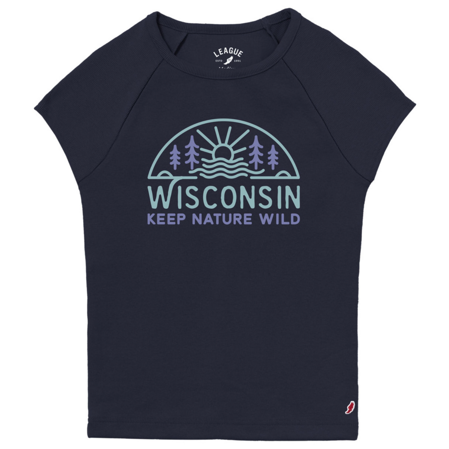 Wisconsin Ribbed Women's Tee