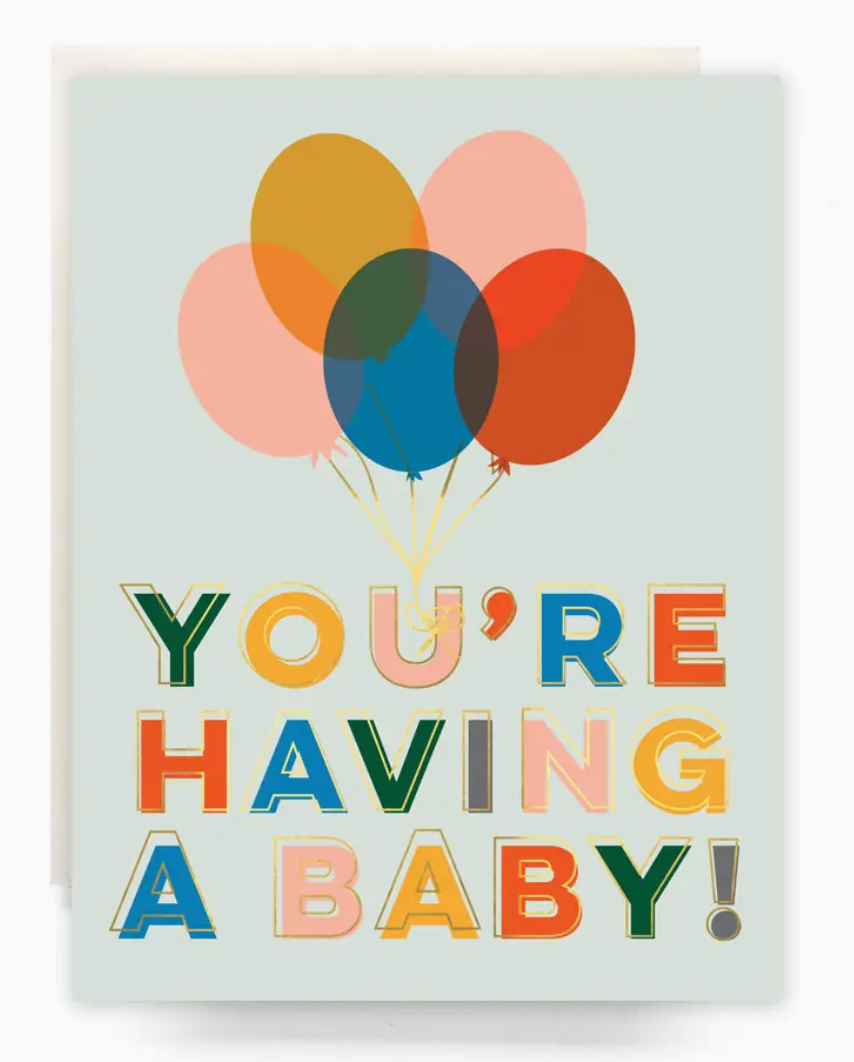 Balloons Baby Card