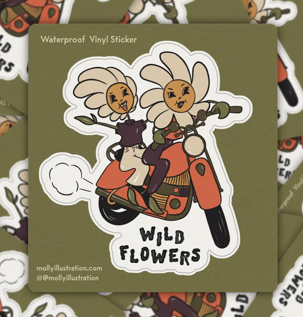 Wild Flowers Sticker