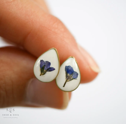 Forgetmenot Teardrop Studs