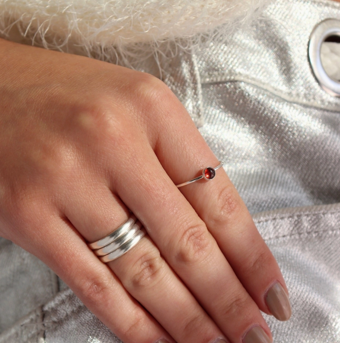 Red Garnet Ring