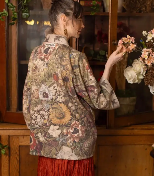 Golden Hour Fleece Cottage Kimono