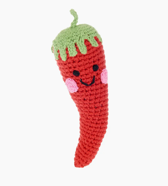 Playful Veggies Crochet Rattles