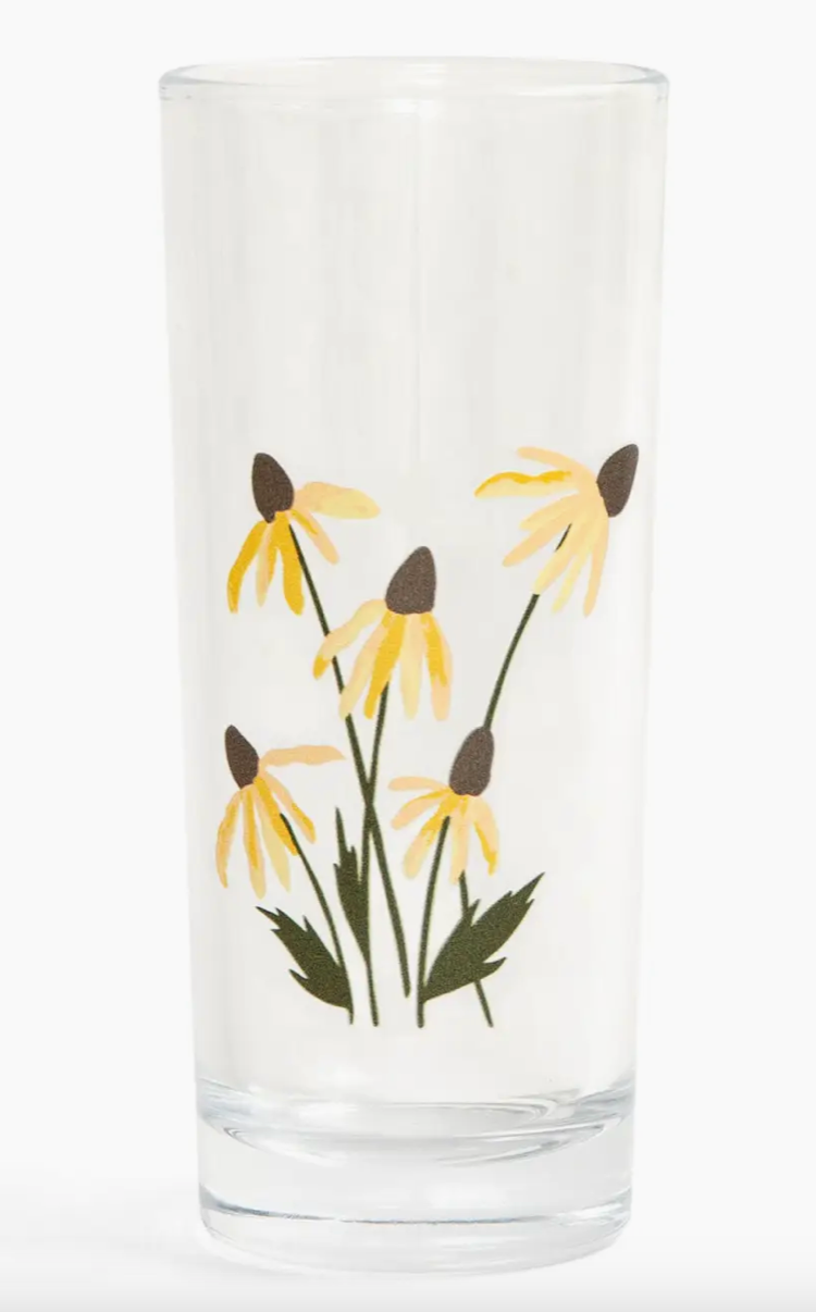 Floral Tall Juice Glass