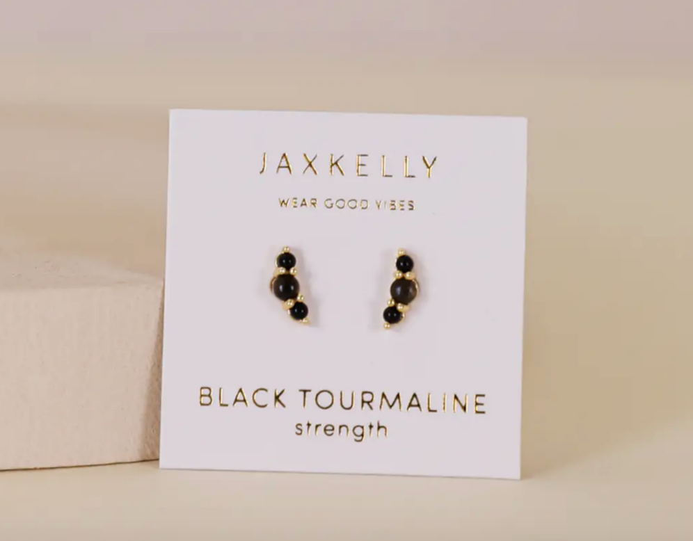 Crescent Gold Earrings