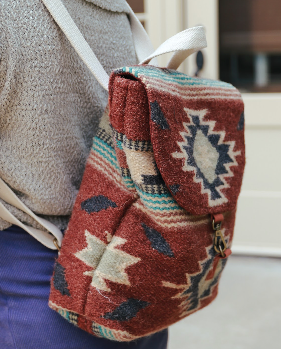 Aztec Woven Backpacks