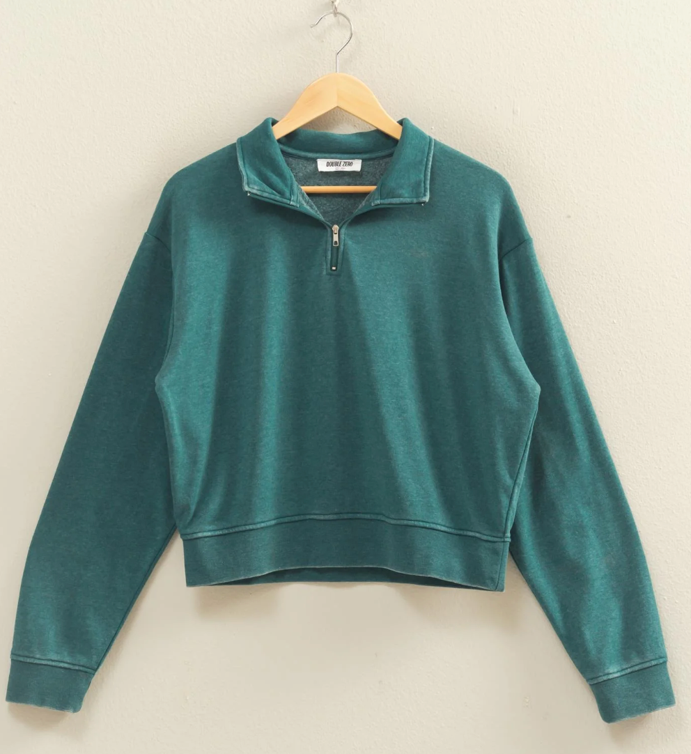 Basic Quarter Zip Sweatshirt
